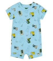 Macaquinho Infantil Bichos Trick Nick Azul - Trick Nick Baby Macaquinho Infantil Bichos Trick Nick Azul - Trick Nick Baby