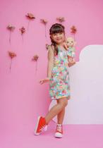 Macaquinho Infantil com vestido da boneca