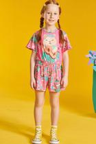 Macaquinho Infantil em Malha Fresh Bichinhos Musicais Floral - kukie Macaquinho Infantil em Malha Fresh Bichinhos Musicais Floral - kukie