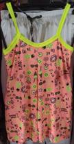 Macaquinho infantil feminino estampado laranja