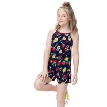 Macaquinho Infantil Feminino Kyly Meia Malha