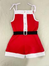 Macaquinho Infantil Festa De Natal Mamãe Noel 2 Ao 6 Com Cinto Blogueirinha