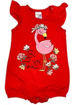 Macaquinho Infantil Menina Algodão Atacado Flor Baby Até O 8 Macaquinho Infantil Menina Algodão Atacado Flor Baby Até O 8