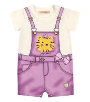 Macaquinho Infantil Trick Nick Rosa - Trick Nick Baby Macaquinho Infantil Trick Nick Rosa - Trick Nick Baby