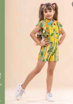 Macaquinho Infantil Tropical- 8 ANOS