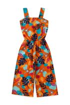 Macaquinho infantil tropical feminino -tamanho m 7 anos