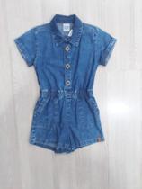 Macaquinho jeans para menina Have Fun Tam 06 ao 16