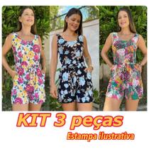 Macaquinho Macacão Com Regulagem Cintura Sem Mangas Com Bolso Estampados Malha Fria Liganete Macaquinho Macacão Com Regulagem Cintura Sem Mangas Com Bolso Estampados Malha Fria Liganete