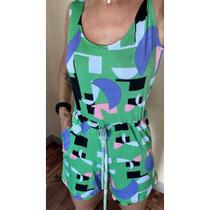 Macaquinho Macacão Com Regulagem Cintura Sem Mangas Com Bolso Estampados Malha Fria Liganete Macaquinho Macacão Com Regulagem Cintura Sem Mangas Com Bolso Estampados Malha Fria Liganete