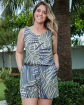 Macaquinho medi plus size crepe de seda C078906