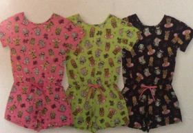 Macaquinho meia malha - Azul - Tam. 12