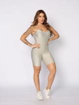 Macaquinho Melina Fitness Feminino Alça Fina Justo Academia Treino Corrida Moda Esportiva