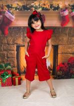 Macaquinho pantacourt em tricoline