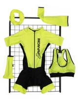 Macaquinho Para Ciclismo Amarelo Flúor Savancini Fun Kit (1470,1201,1260,1230)
