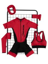 Macaquinho Para Ciclismo Vermelho Savancini Fun Kit (1470,1201,1260,1230)