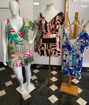 Macaquinho plus size em malha