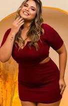 Macaquinho plus size feminino