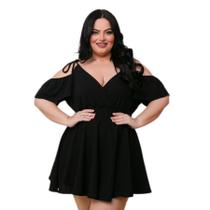 Macaquinho Plus Size Feminino Rodado Short Saia Cigana 0562