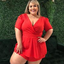 Macaquinho Plus Size