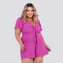 Macaquinho Plus Size Roupas Femininas GG 2027