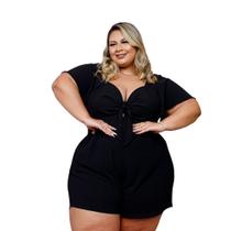 Macaquinho Plus Size Roupas Femininas GG 2027