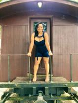 Macaquinho plus size. Tamanho 46