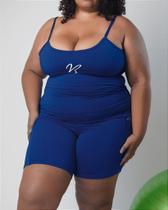 Macaquinho Polivalente com Bolsos Laterais - Plus Size Macaquinho Polivalente com Bolsos Laterais - Plus Size