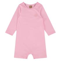 Macaquinho Praia Bebê e Infantil Proteção UV Rosa Prisma Up Baby