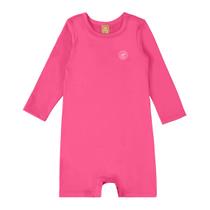 Macaquinho Praia Infantil Proteção UV Pink Neon Up Baby