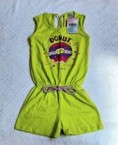 Macaquinho regata donut infantil 4 anos