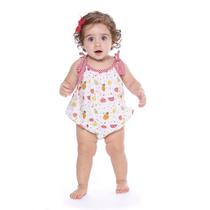 Macaquinho Romper Infantil Menina - PicNic Macaquinho Romper Infantil Menina - PicNic