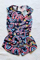 Macaquinho rotativo listras infantil 3 anos Macaquinho rotativo listras infantil 3 anos