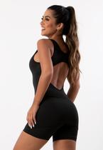 Macaquinho Saia Tapa Bumbum Fitness Academia Suplex Feminino Macaquinho Saia Tapa Bumbum Fitness Academia Suplex Feminino