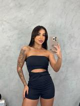 Macaquinho sem alça com Recorte na Barriga Feminino Poliamida Macaquinho sem alça com Recorte na Barriga Feminino Poliamida