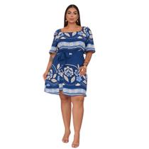 Macaquinho Shorts Saia Curto Estampado Plus Size 3 Geração G1 G2 G3 G4