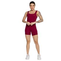 Macaquinho Smart WLS Modas Decote Em U Roupa Para Treino Academia Moda Fitness
