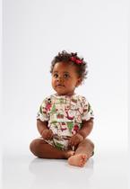 Macaquinho Unissex para Bebê em Suedine Comfy Up Baby