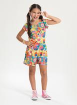 Macaquinho Verão Menina Verde Com Amarração nas Costas Jardim de Flores