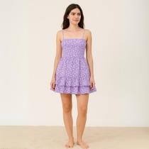 Macaquinho Vestido Feminino Curto Estilo Vestido Floral