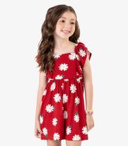 Macaquinho Visco Maquinetada Feminino Rovi Kids Vermelho Macaquinho Visco Maquinetada Feminino Rovi Kids Vermelho