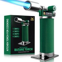 Maçarico a gás butano RAVS com chama ajustável e trava de segurança, verde Maçarico a gás butano RAVS com chama ajustável e trava de segurança, verde