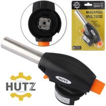 Macarico com controle manual de chama e botao de acendimento Macarico com controle manual de chama e botao de acendimento