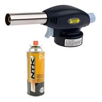 Maçarico Culinário Portátil Com Regulagem Gourmet + 1Refil