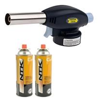 Maçarico Culinário Portátil Com Regulagem Gourmet + 2 Refil