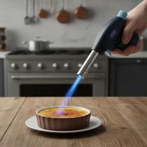 Maçarico Culinário Portátil de Cozinha Profissional Multiuso Regulagem Manual com Controle de Chama Gourmet