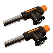 Maçarico Gás Butano Ajuste Acendimento Automático C/2 Peças