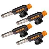 Maçarico Gás Butano Ajuste Acendimento Automático C/4 Peças Maçarico Gás Butano Ajuste Acendimento Automático C/4 Peças