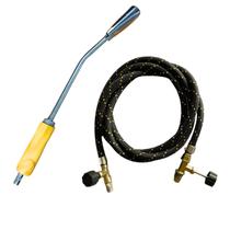 Maçarico Lança Chamas Vassoura De Fogo Para Manta Asfáltica Sapecador 75cm Com Mangueira Resistente