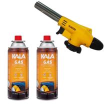 Maçarico Portátil Automatico Controle Gourmet 2 Cartucho Gas