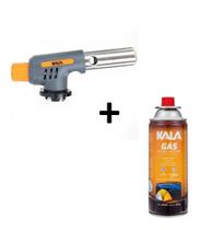 Maçarico Portátil Automatico Controle Kala + 1 Cartucho Gas